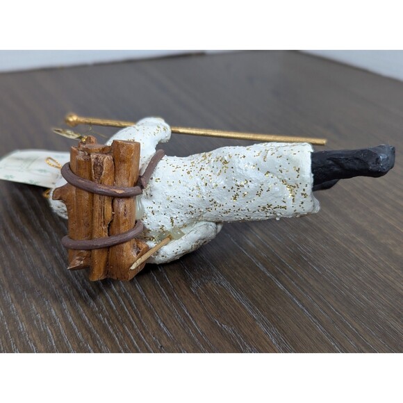 VTG Dept 56 Father Frost Belsnickle Santa Claus Christmas Tree Ornament Yule Log - Picture 5 of 8